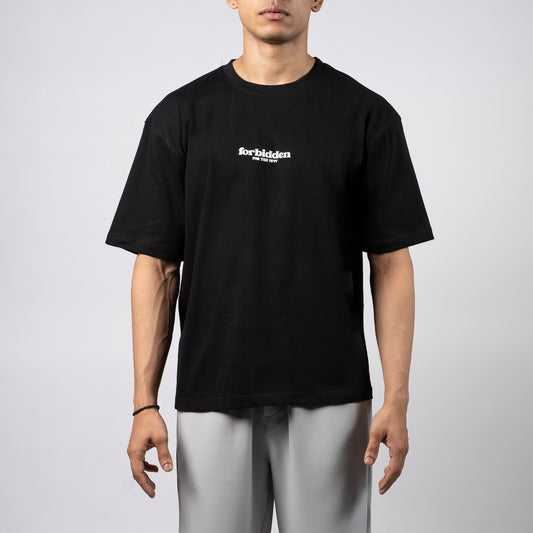Black Relaxed Fit Tshirt