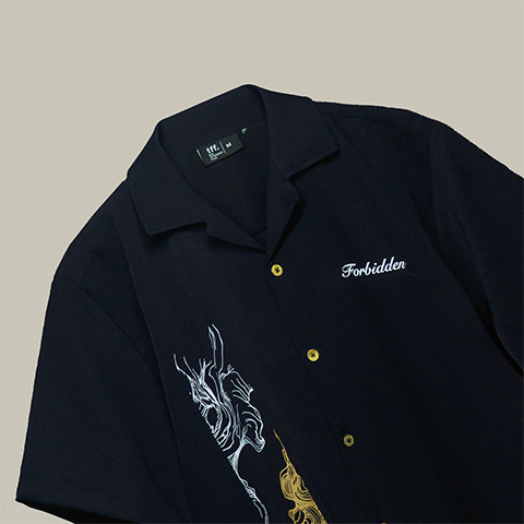 Ethereal Vortex Bowling Shirt