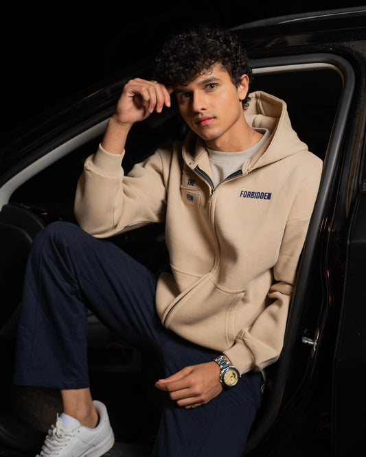 Aura Oversized Zipper Hoodie