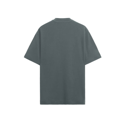 Basic grey blue oversized T-shirt back