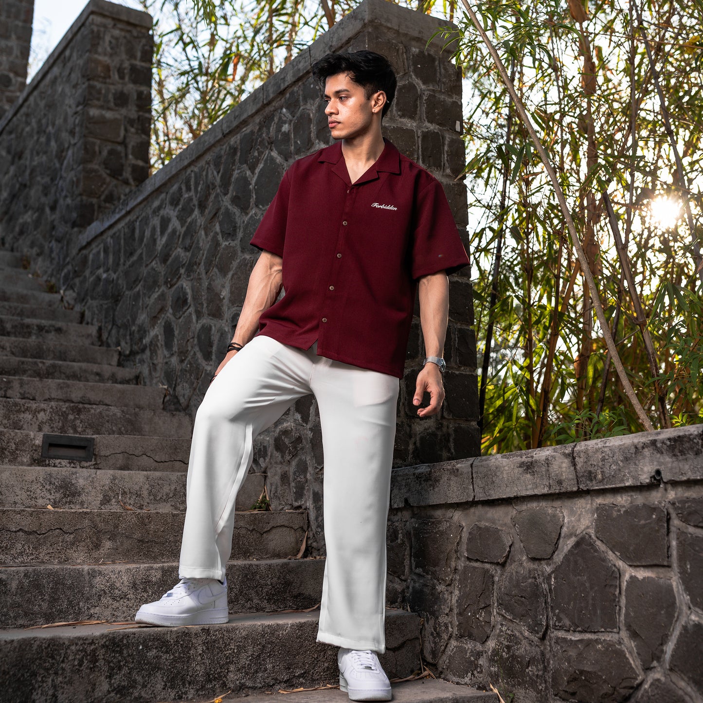 Merlot Bowling Shirt