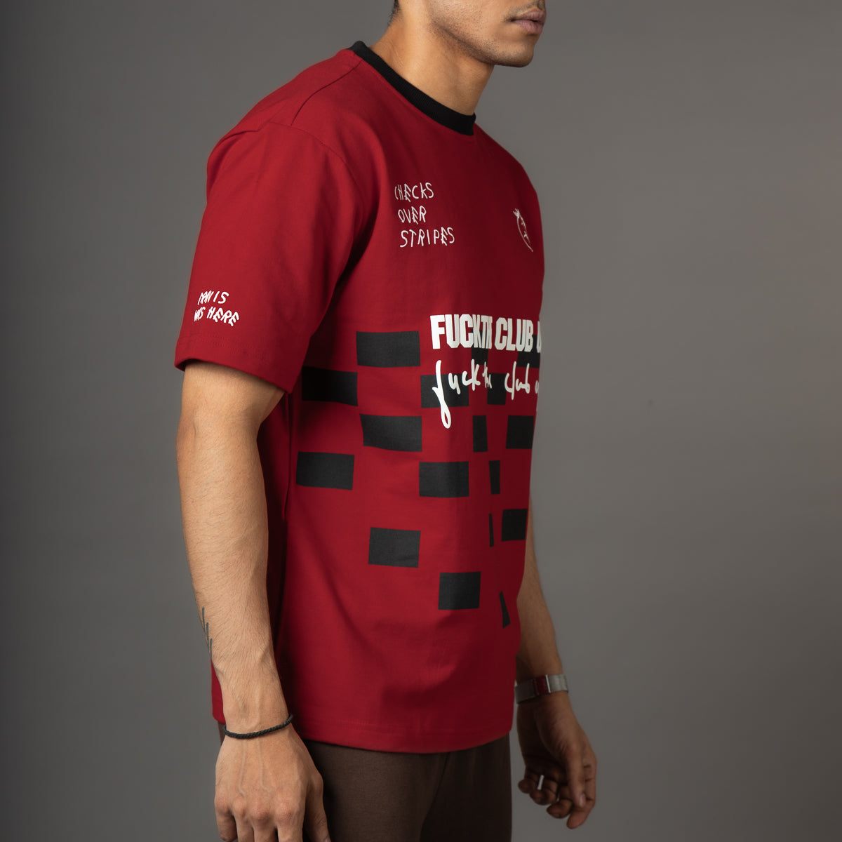 Cactus Chaos (Red) Oversized Tshirt
