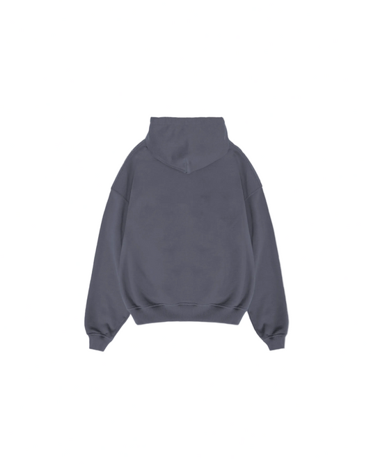 Slate Grey Oversized Hoodie back