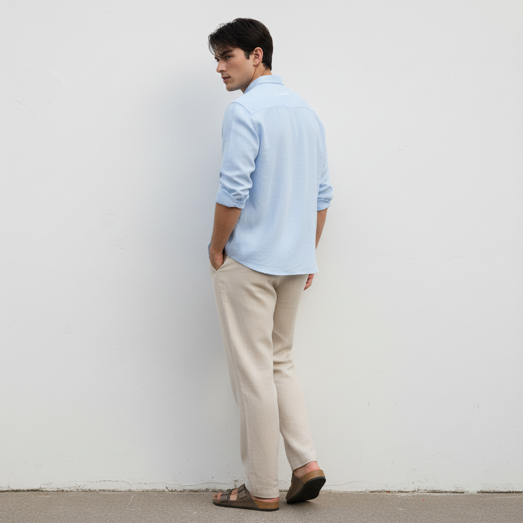 White Lotus Full Sleeve Linen Shirt