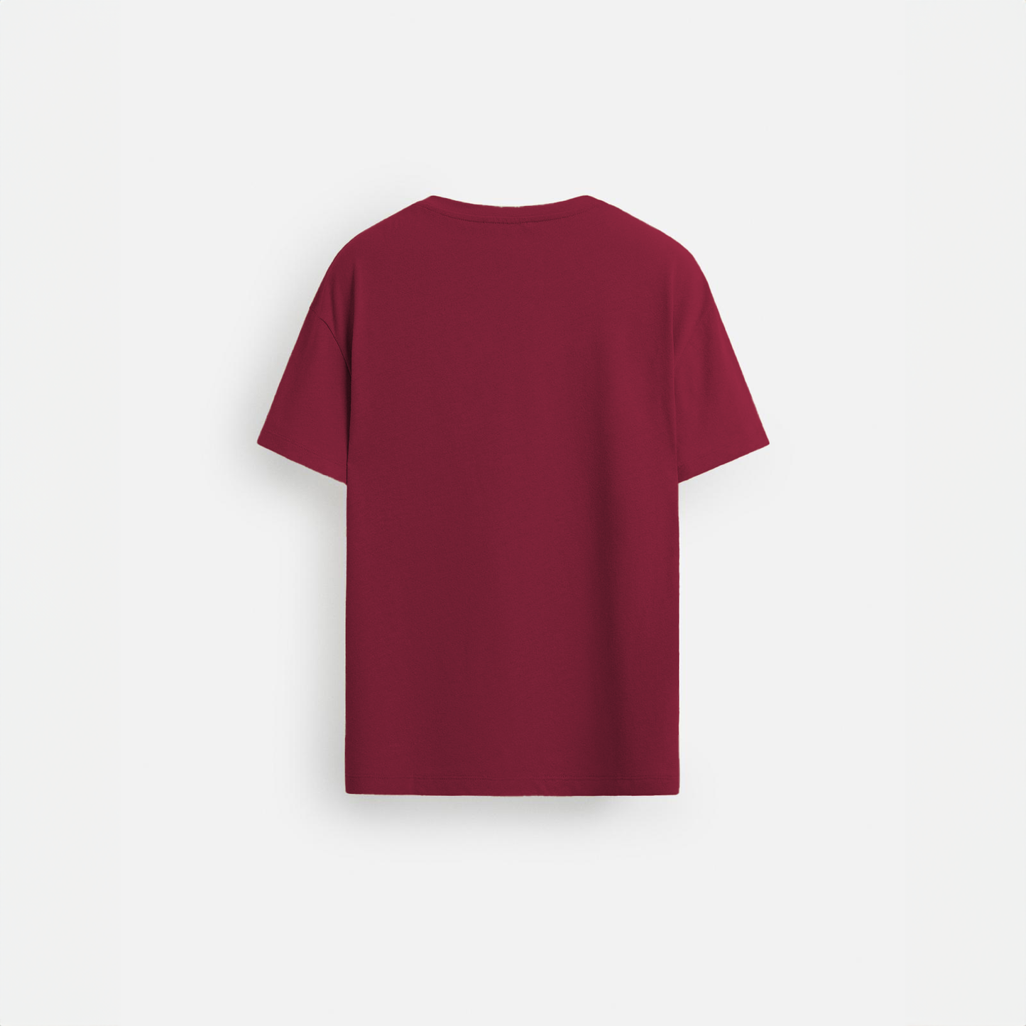 Muted Maroon Relaxed Fit Tshirt