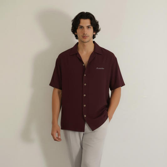 Merlot Bowling Shirt