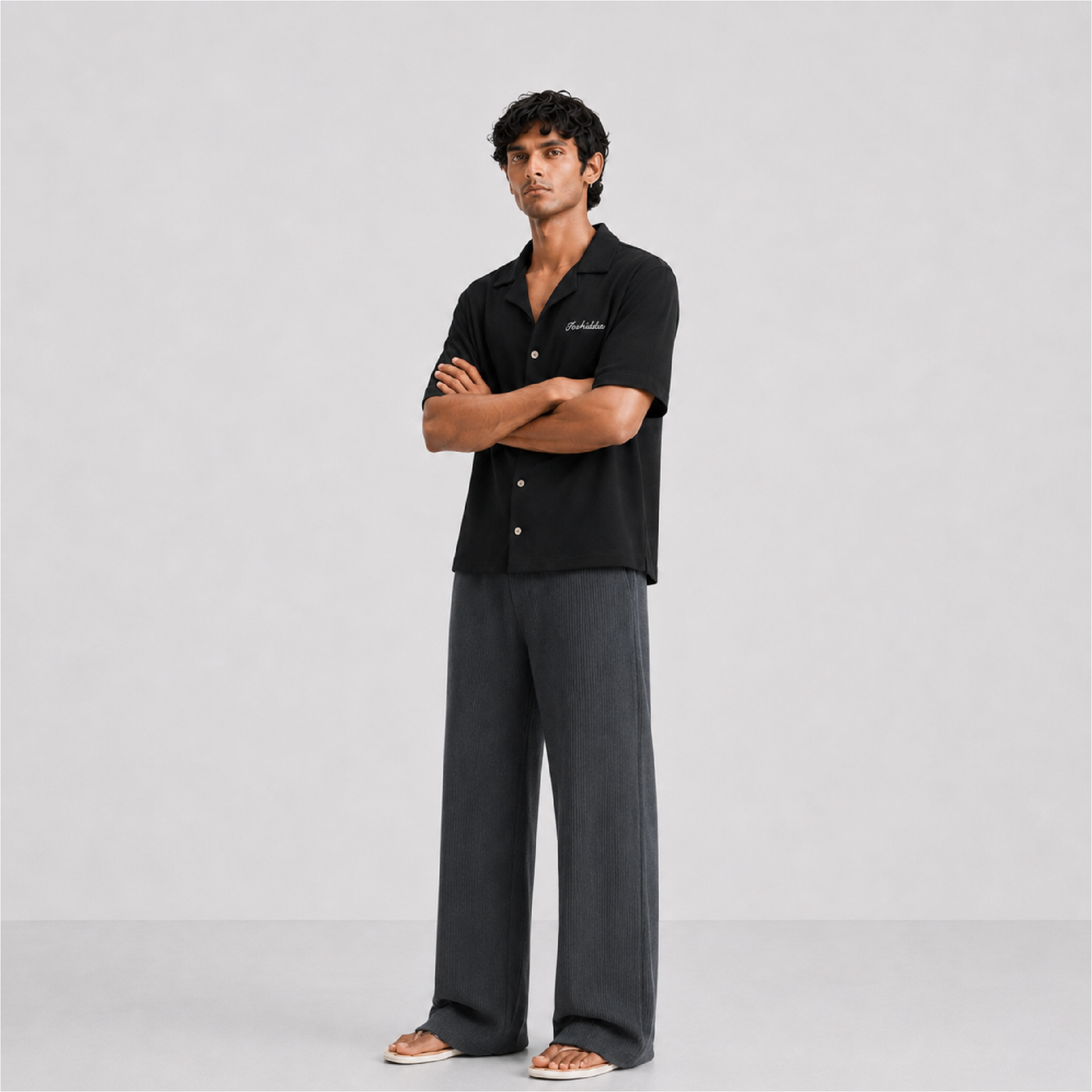 Don't call me Ribbed Straight Pants