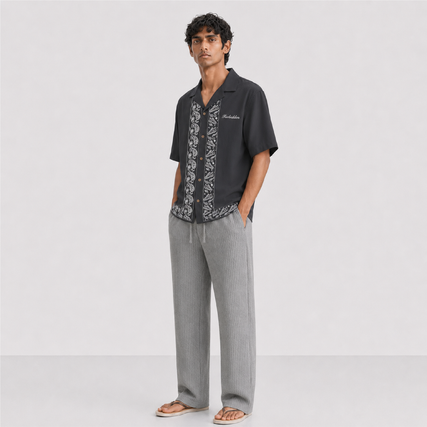 Steel Me Ribbed Straight Pants