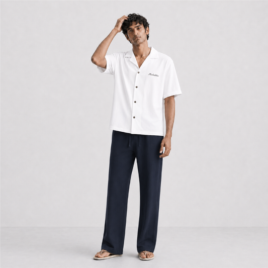 White Lies Bowling Shirt