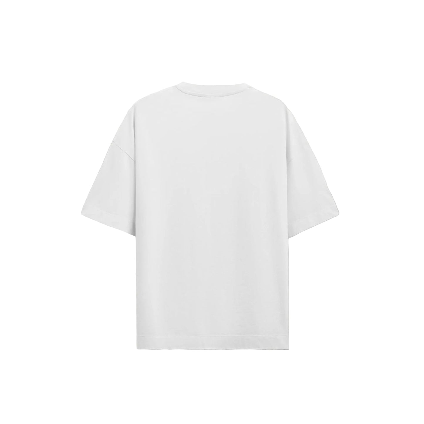A white t-shirt showcasing a colorful sunflower print, a delightful choice for a fresh and lively look.
