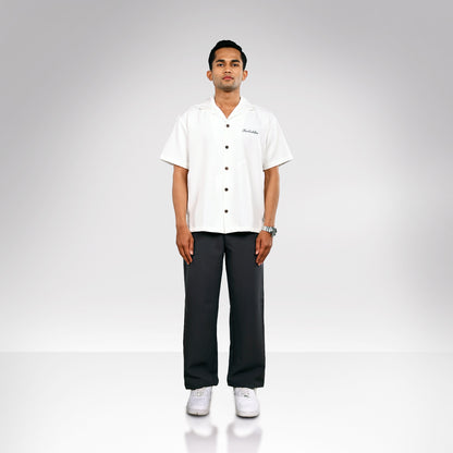 White Lies Bowling Shirt
