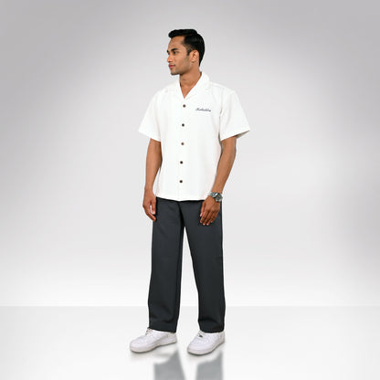 White Lies Bowling Shirt