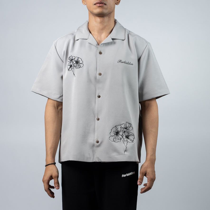 Ivory Petal Bowling Shirt