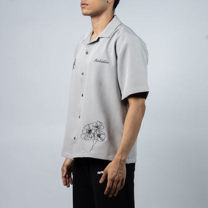 Ivory Petal Bowling Shirt