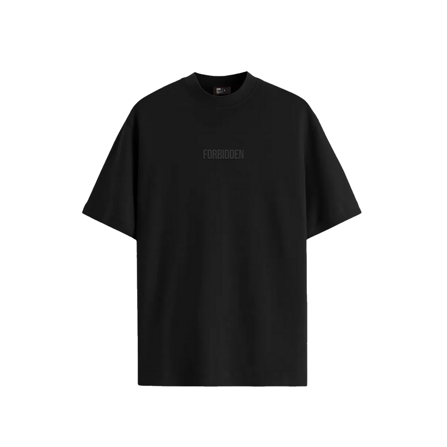 Static Black Oversized Tshirt