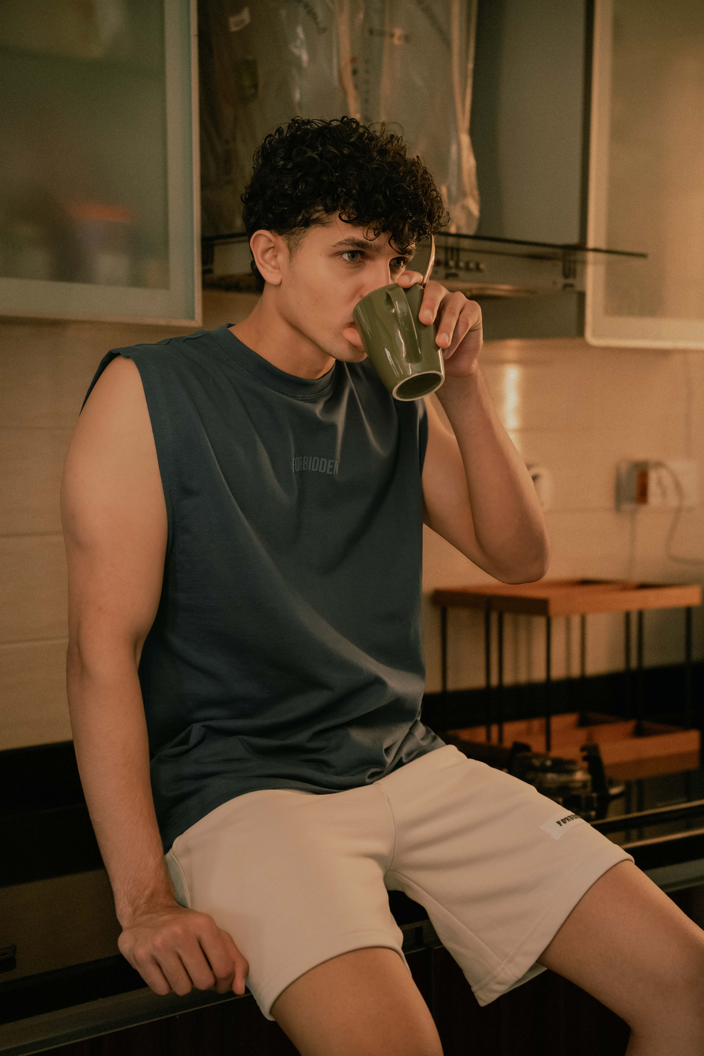 Denim Blue Tank Tshirt