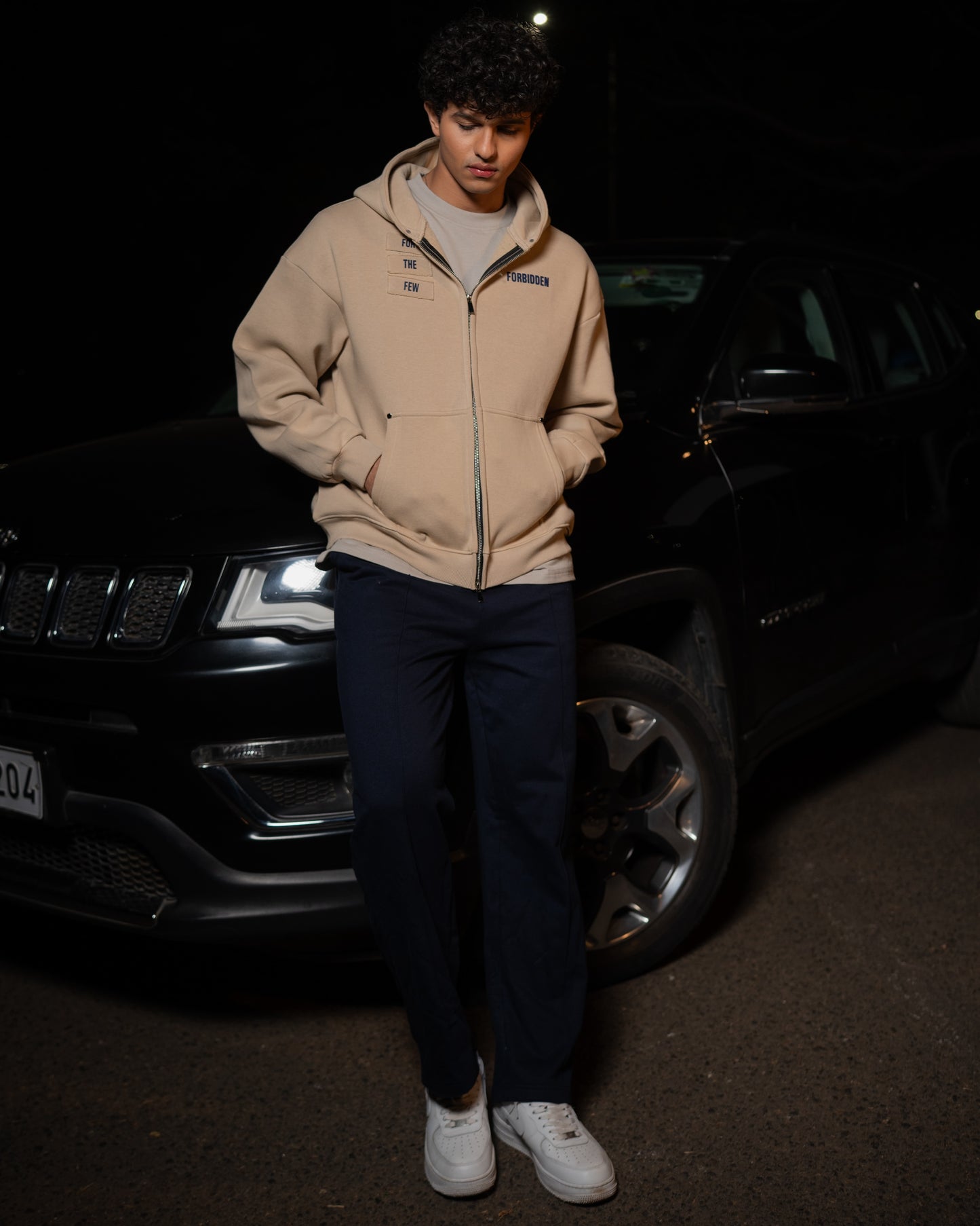 Aura Oversized Zipper Hoodie