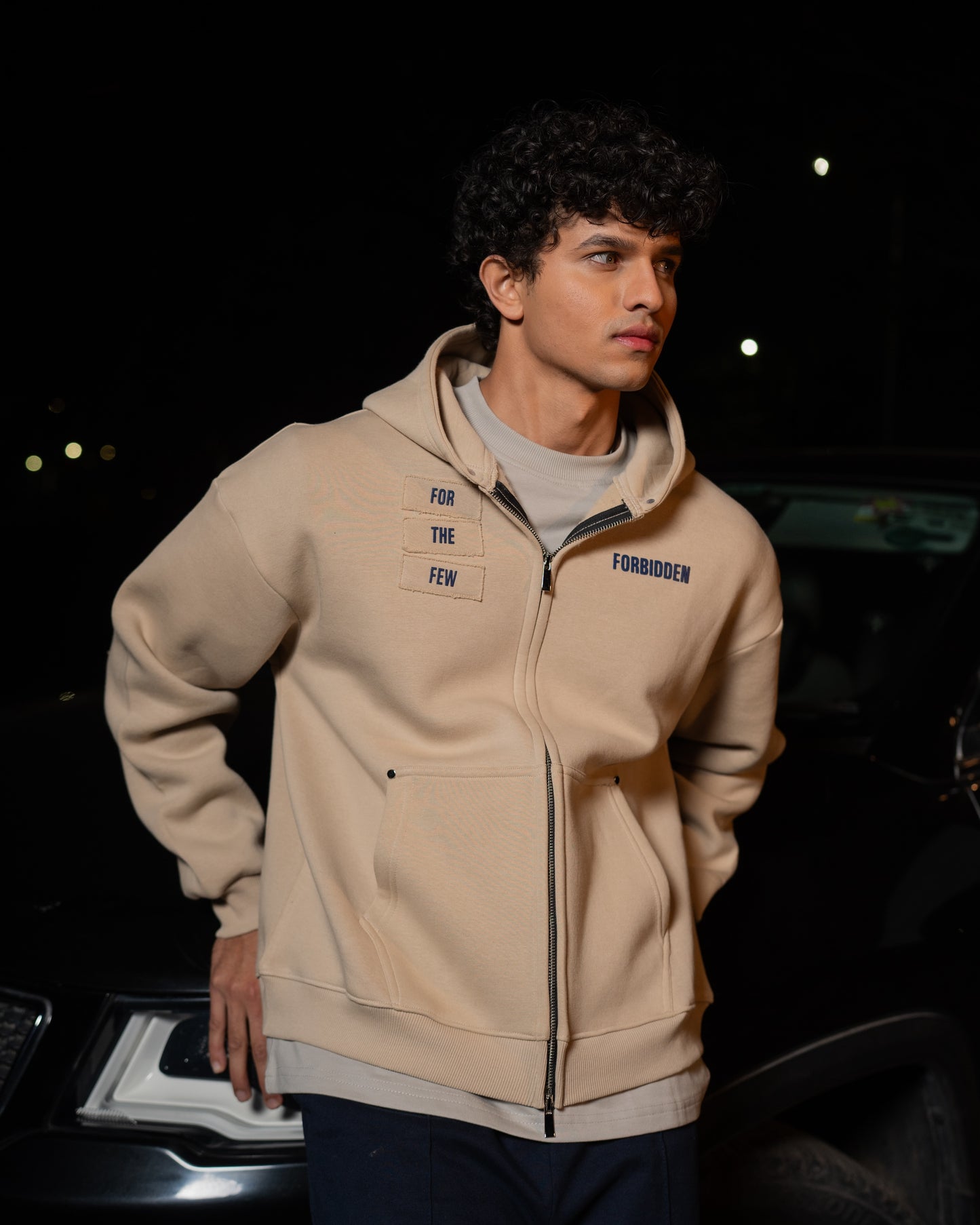Aura Oversized Zipper Hoodie