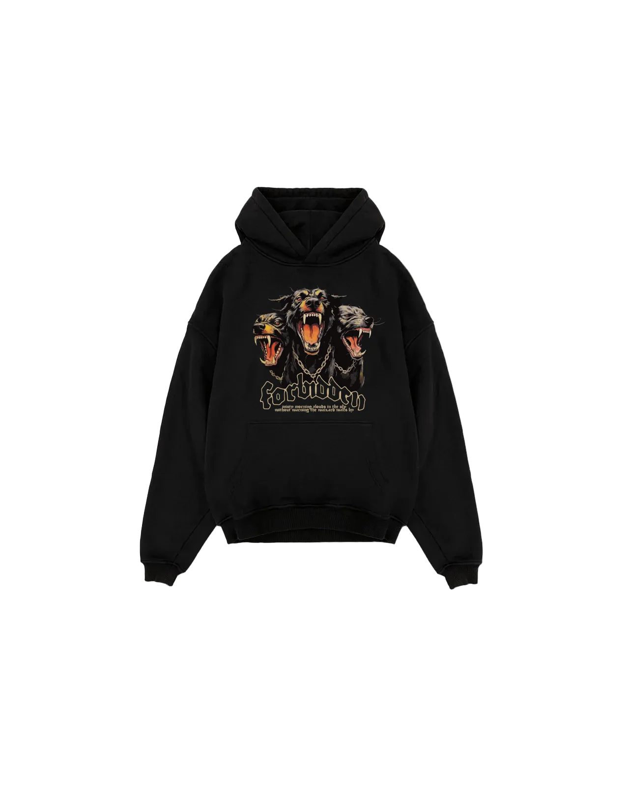 Old school oversized graphic hoodie