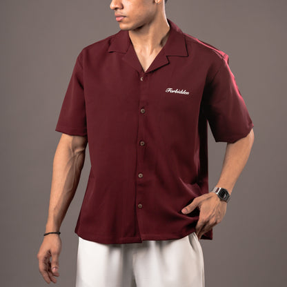 Merlot Bowling Shirt