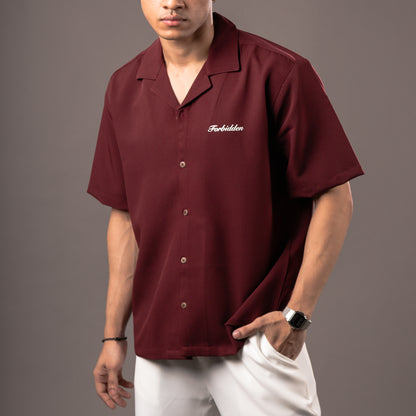 Merlot Bowling Shirt