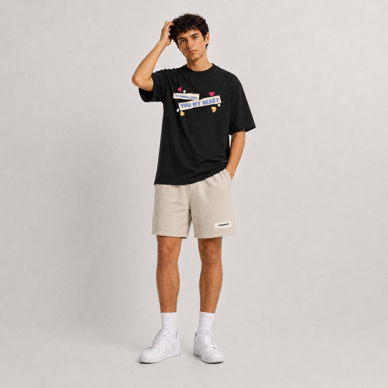 Sky full of Stars Black Oversized T-Shirt