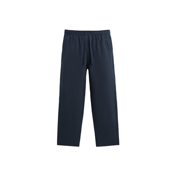 Cotton Straight Pants blue 