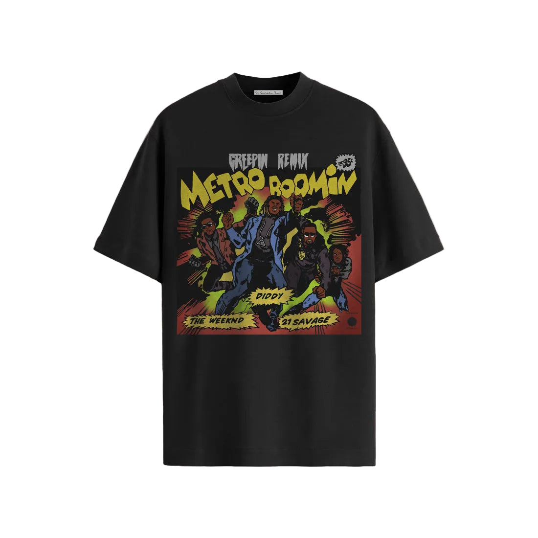 Metro Roomin theme oversized tee