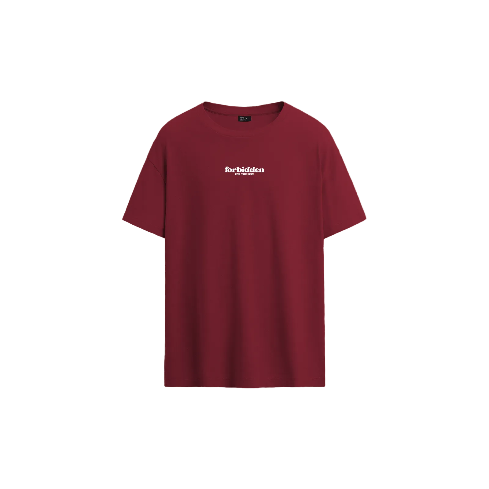 maroon relaxed fit basic T-shirt