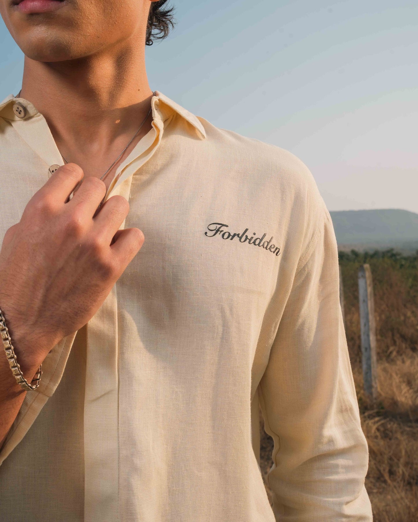 Tequilla Sunrise Full Sleeve Linen Shirt