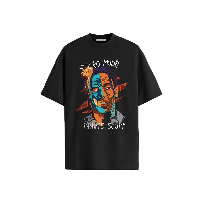 Oversized graphic t-shirt with a relaxed streetwear fit.