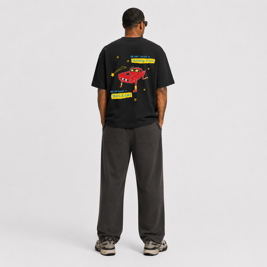 Flashing Lgihts Oversized Tee