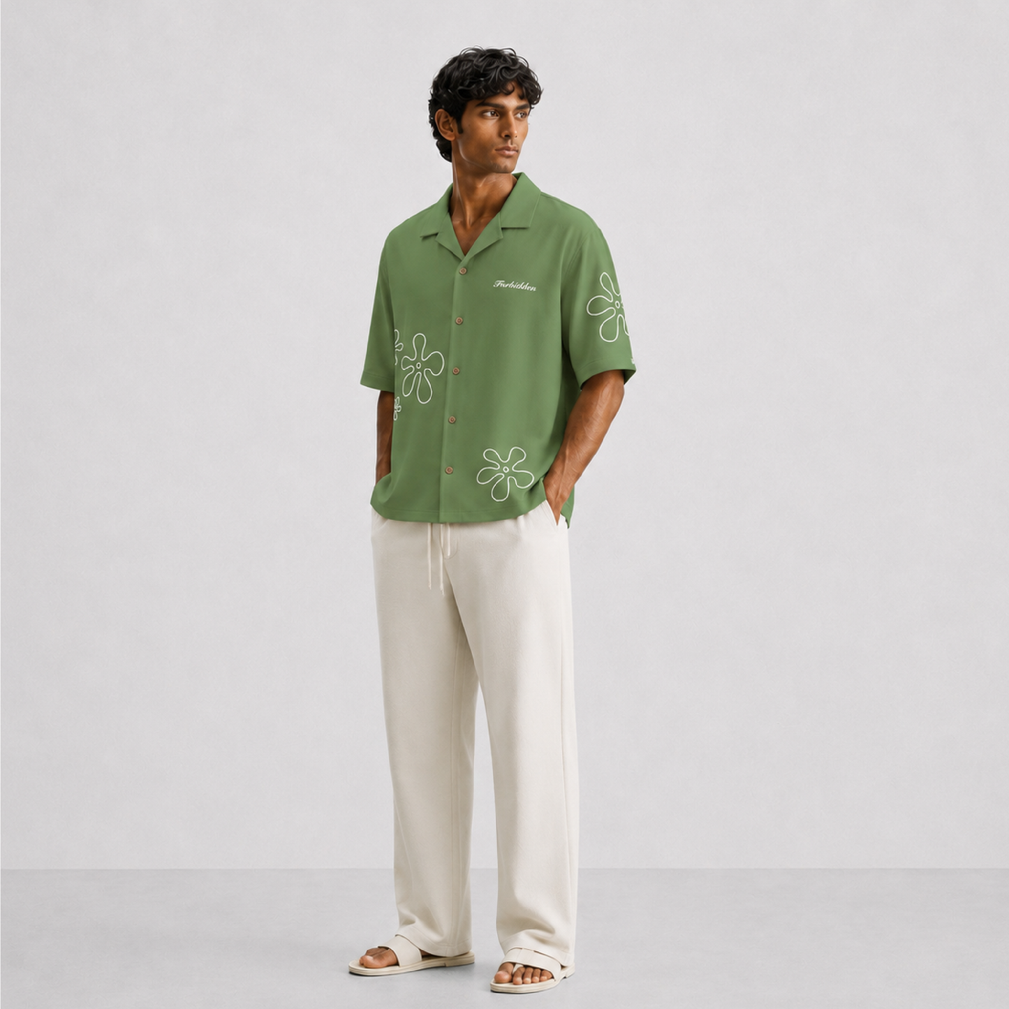 Ivory Straight Pants