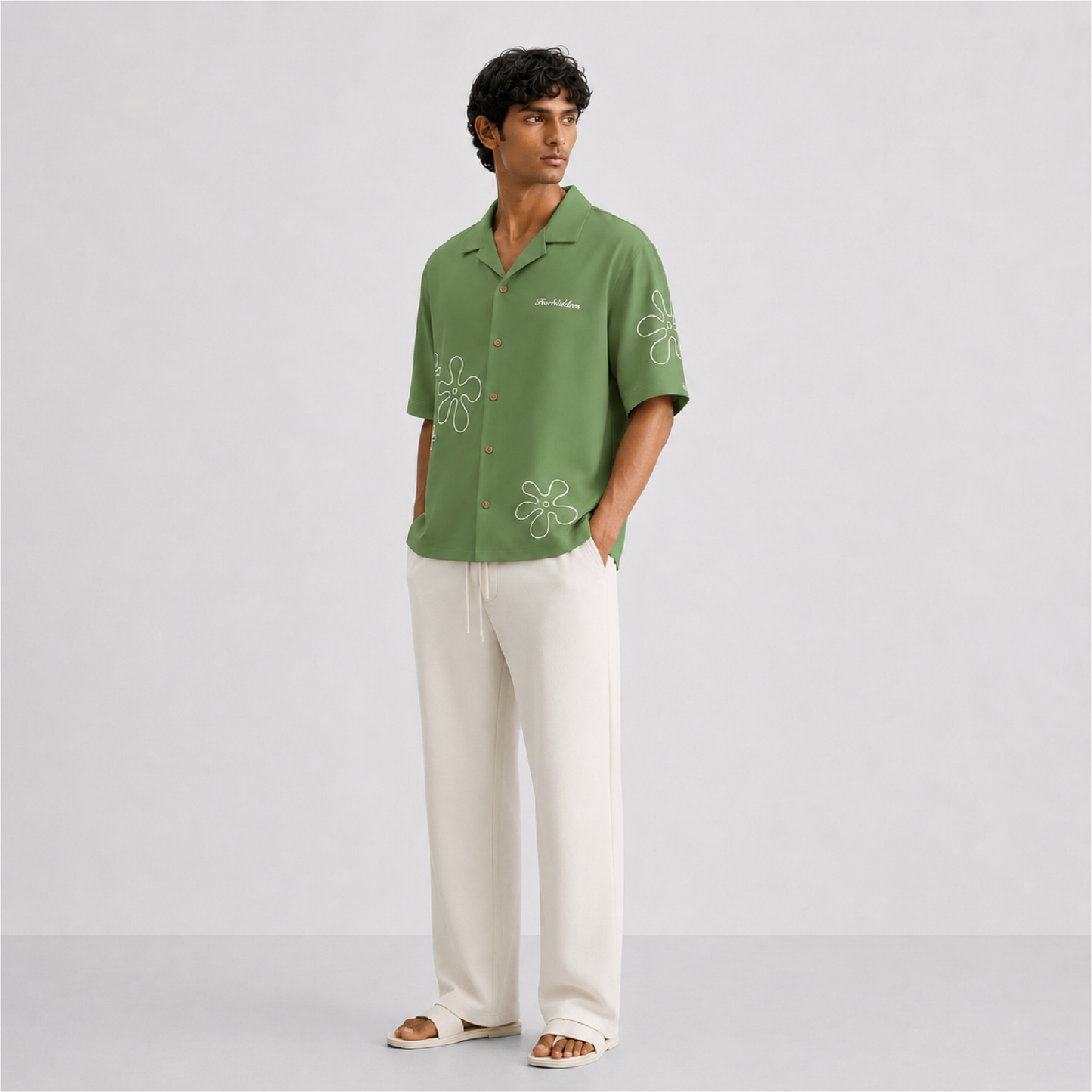 Ivory Straight Pants