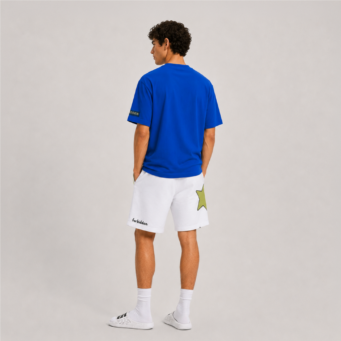 Shooitng Stars White Shorts
