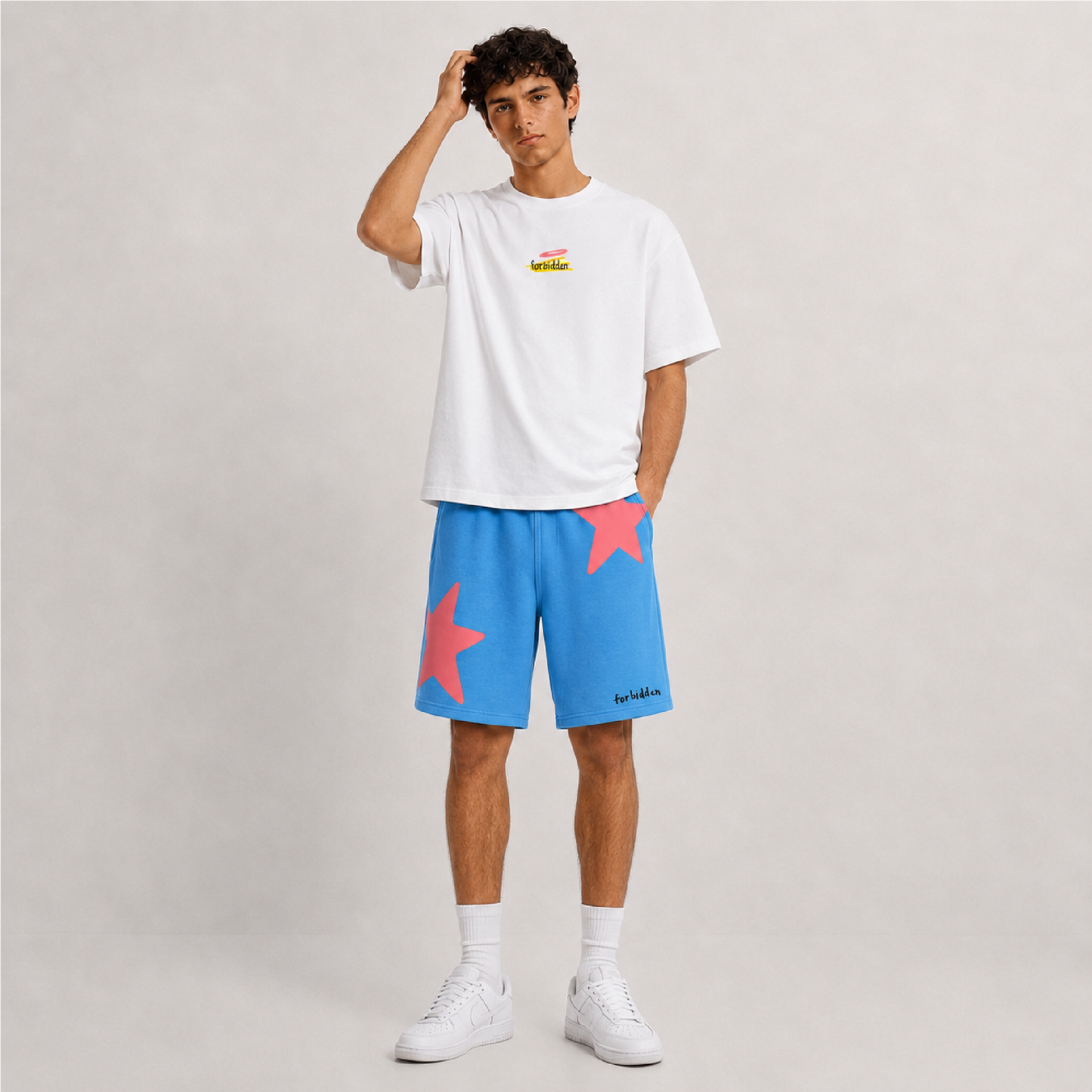 Shooitng Stars Blue Shorts