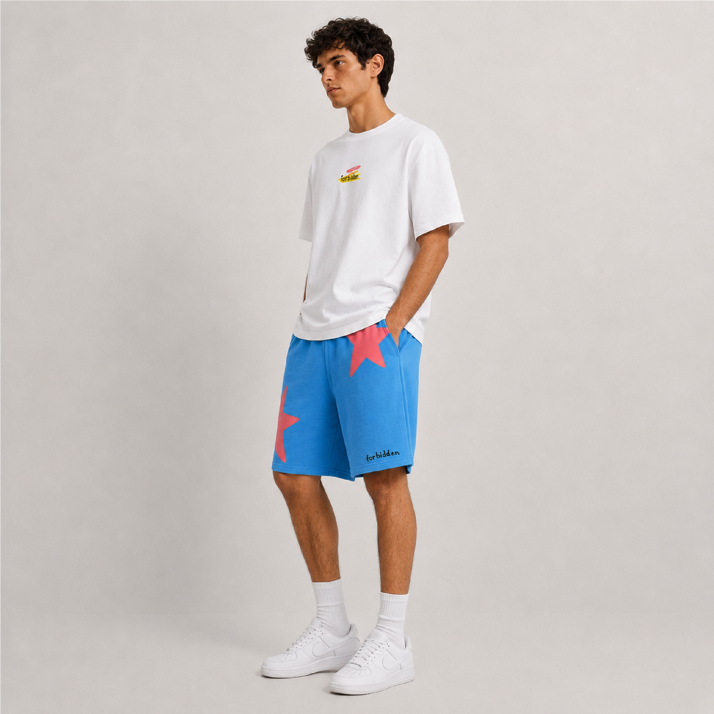 Shooitng Stars Blue Shorts
