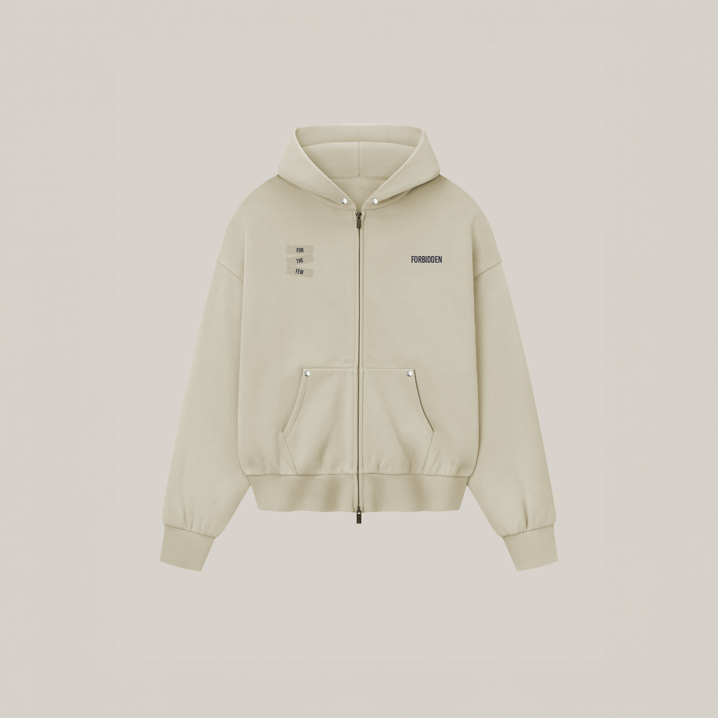 Aura Oversized Zipper Hoodie