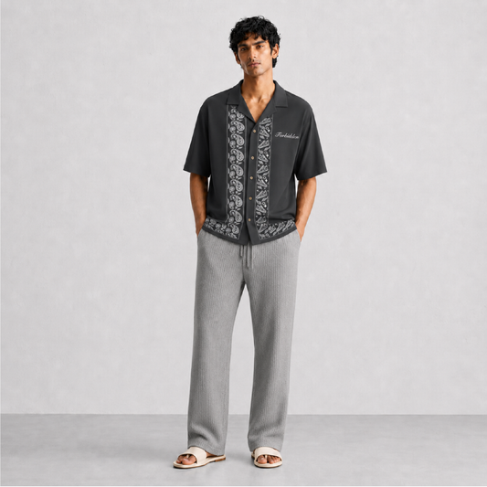 Steel Me Ribbed Straight Pants