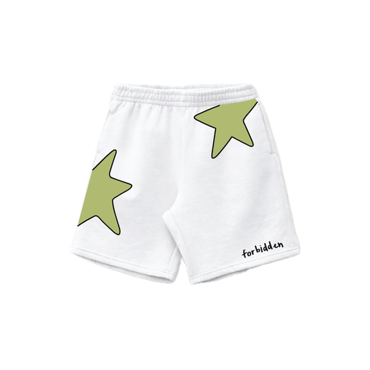 Shooitng Stars White Shorts