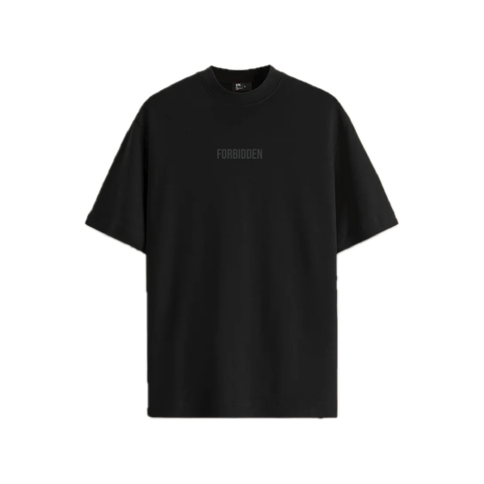 Static Black Oversized Tshirt