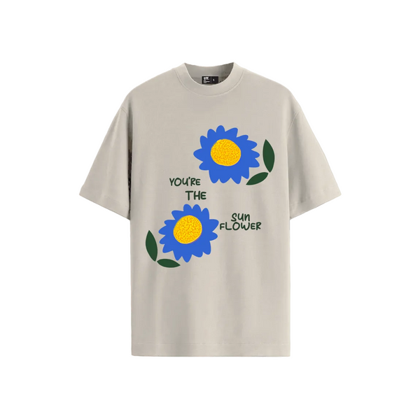 You're the sunflower Oversized Tshirt, now in a new color variant to match the winter vibe. Oversized tee